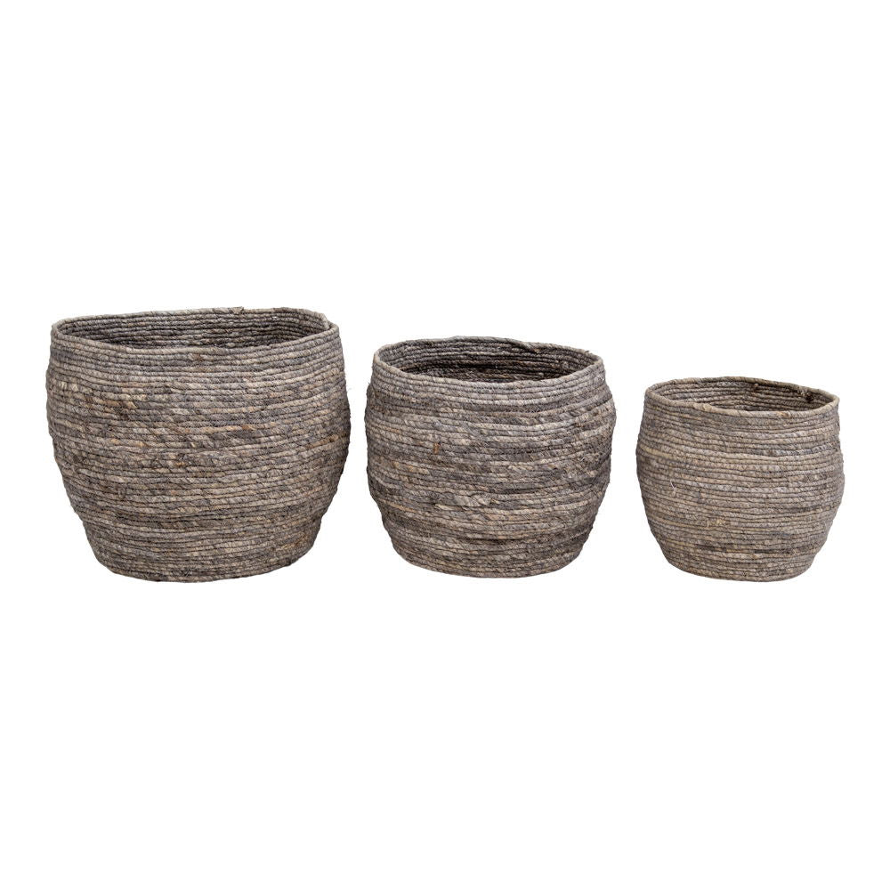 HOUSE NORDIC - Tivoli baskets set of 3 - grey