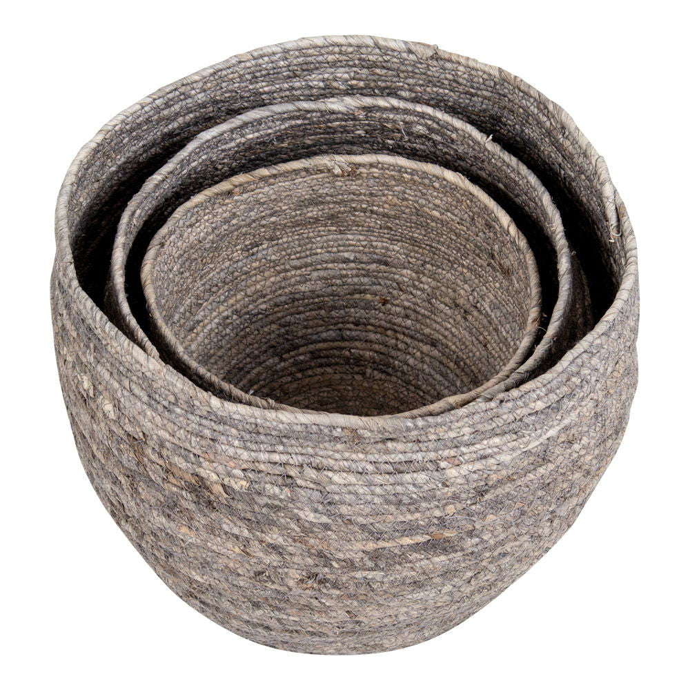 HOUSE NORDIC - Tivoli baskets set of 3 - grey