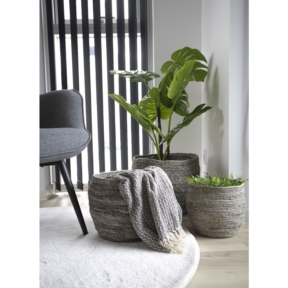 HOUSE NORDIC - Tivoli baskets set of 3 - grey