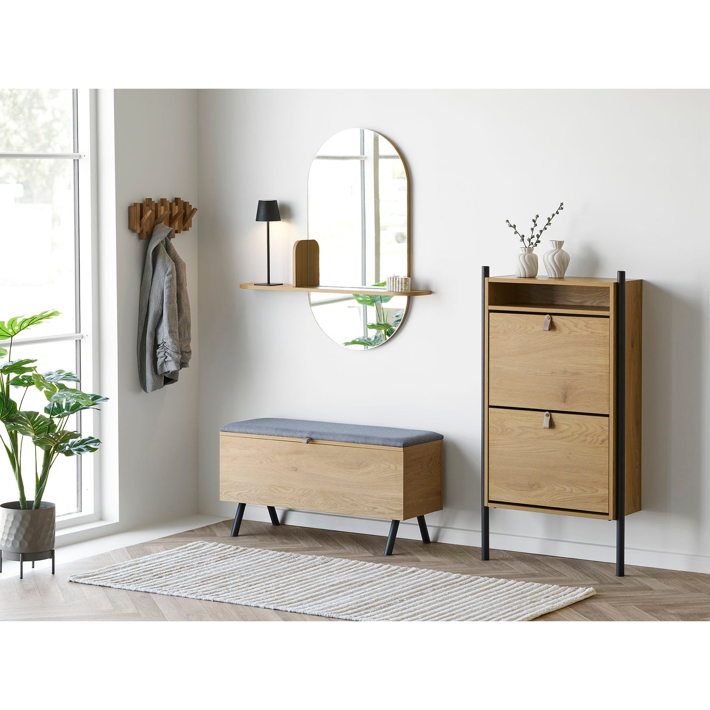 HOUSE NORDIC - Caltra kapstok – Eikenhout