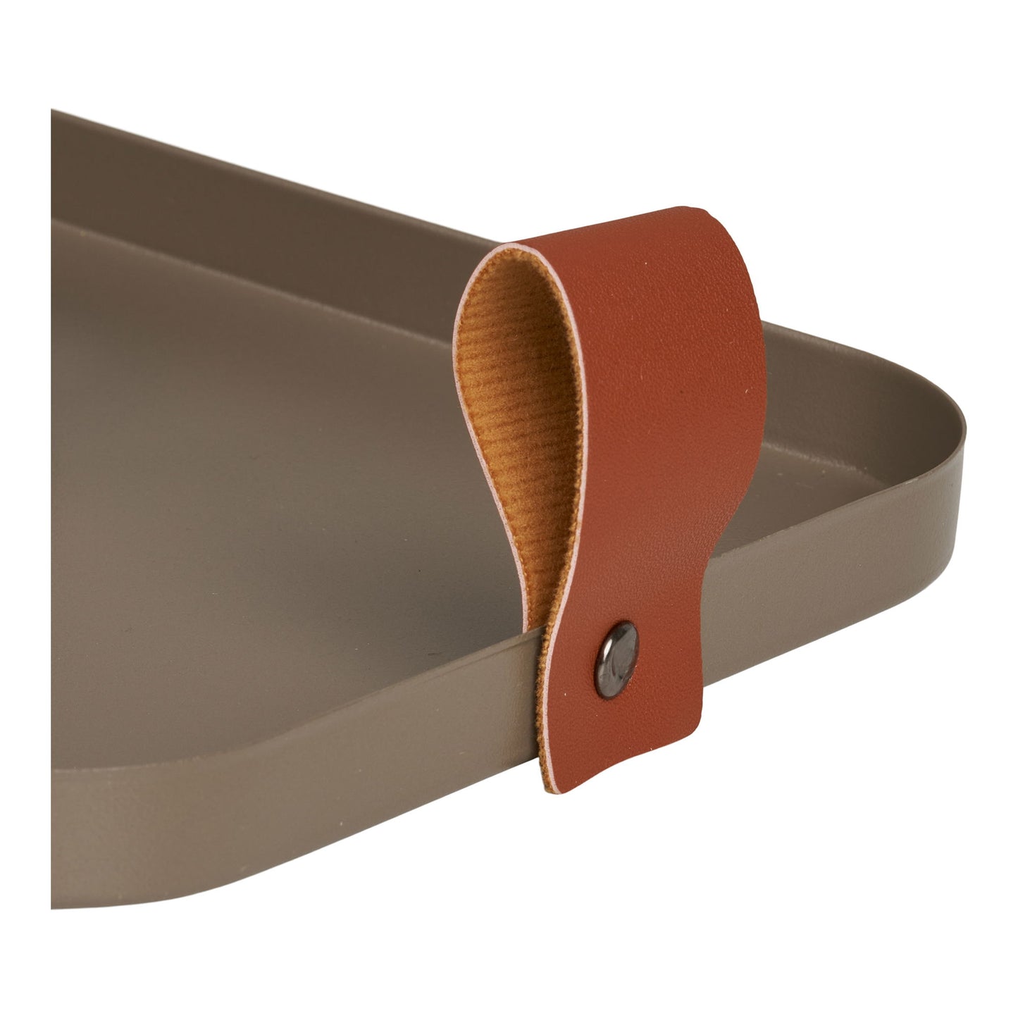 HOUSE NORDIC -Metalen tray - set van 2 - bruin