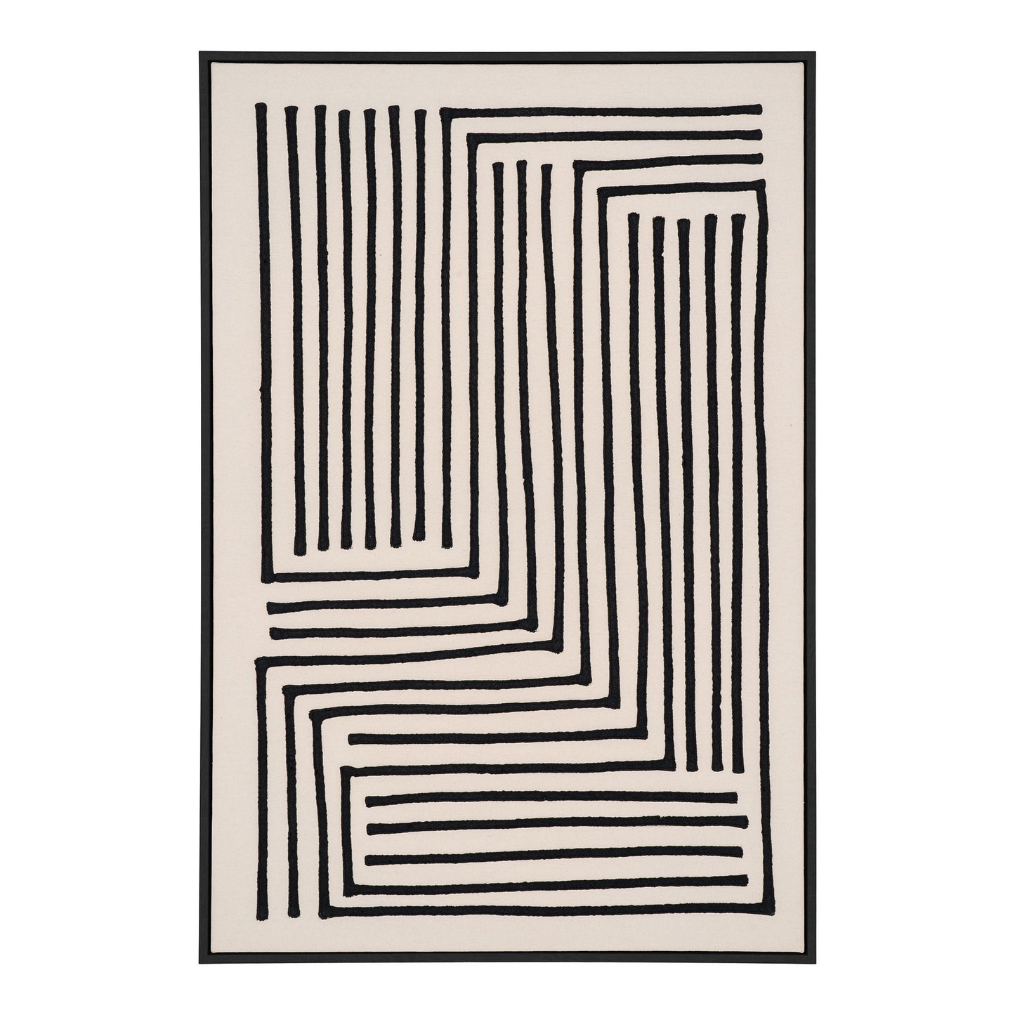 HOUSE NORDIC - Lipari Canvasprint - Zwart/Beige No.3 60x90 cm