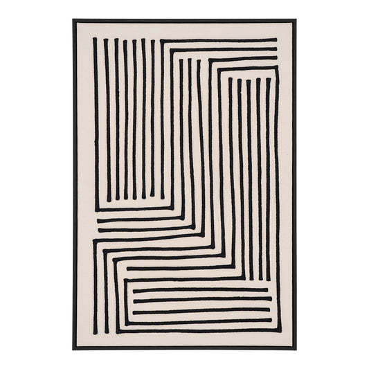 HOUSE NORDIC - Lipari Canvasprint - Zwart/Beige No.3 60x90 cm