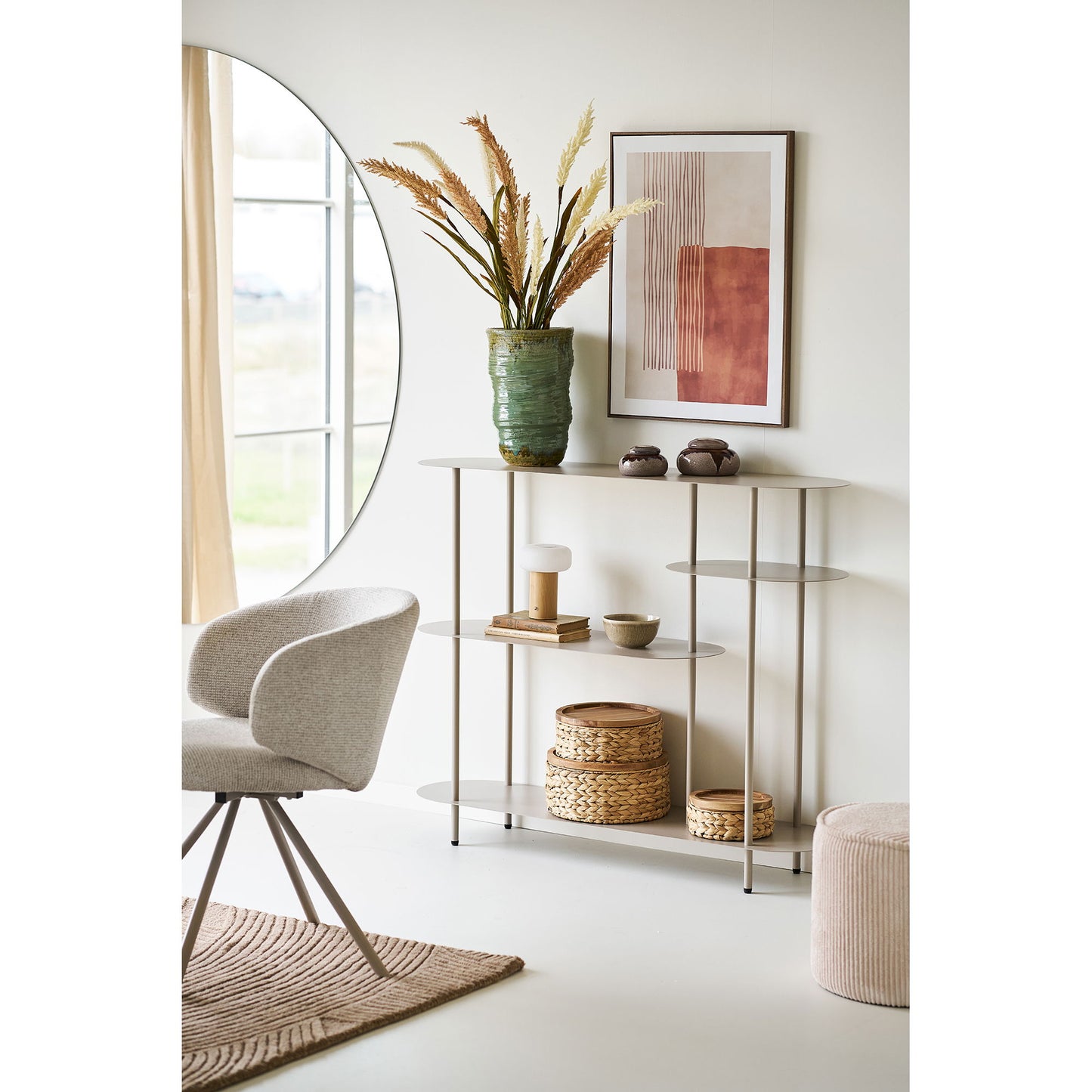 HOUSE NORDIC - Mina Canvasprint – Beige/Bruin No.1 50x70 cm