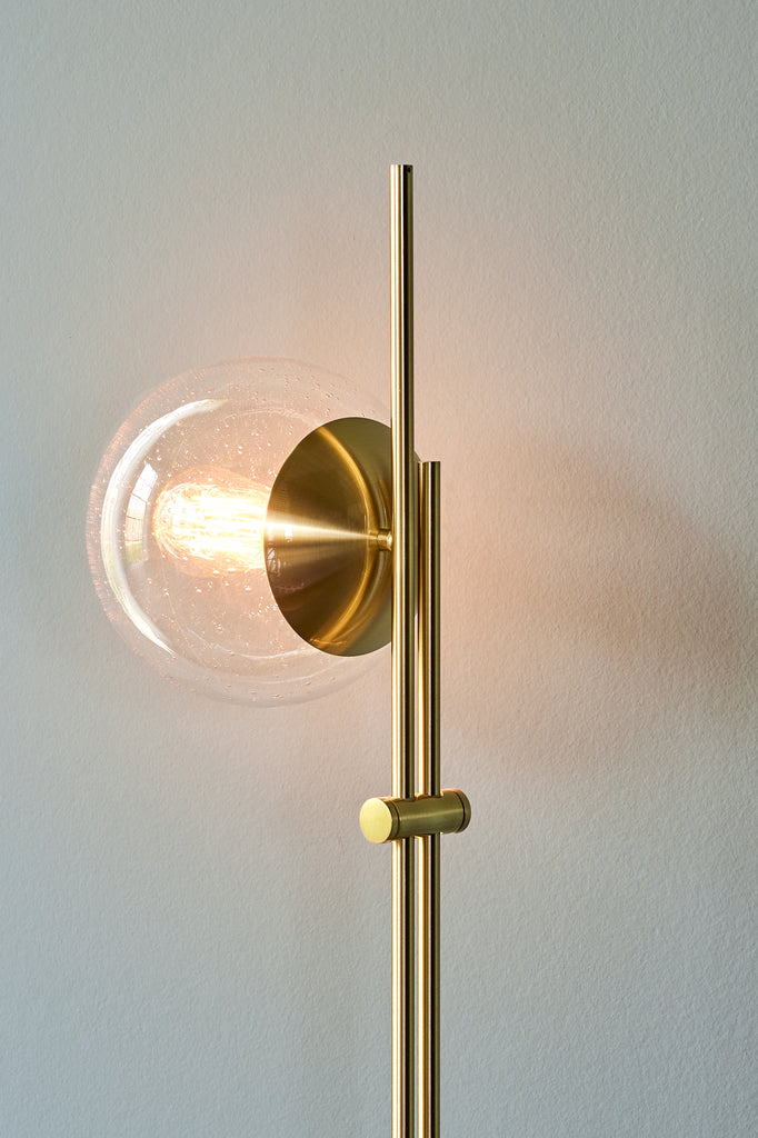 HUBSCH - Bubble vloerlamp - Brass