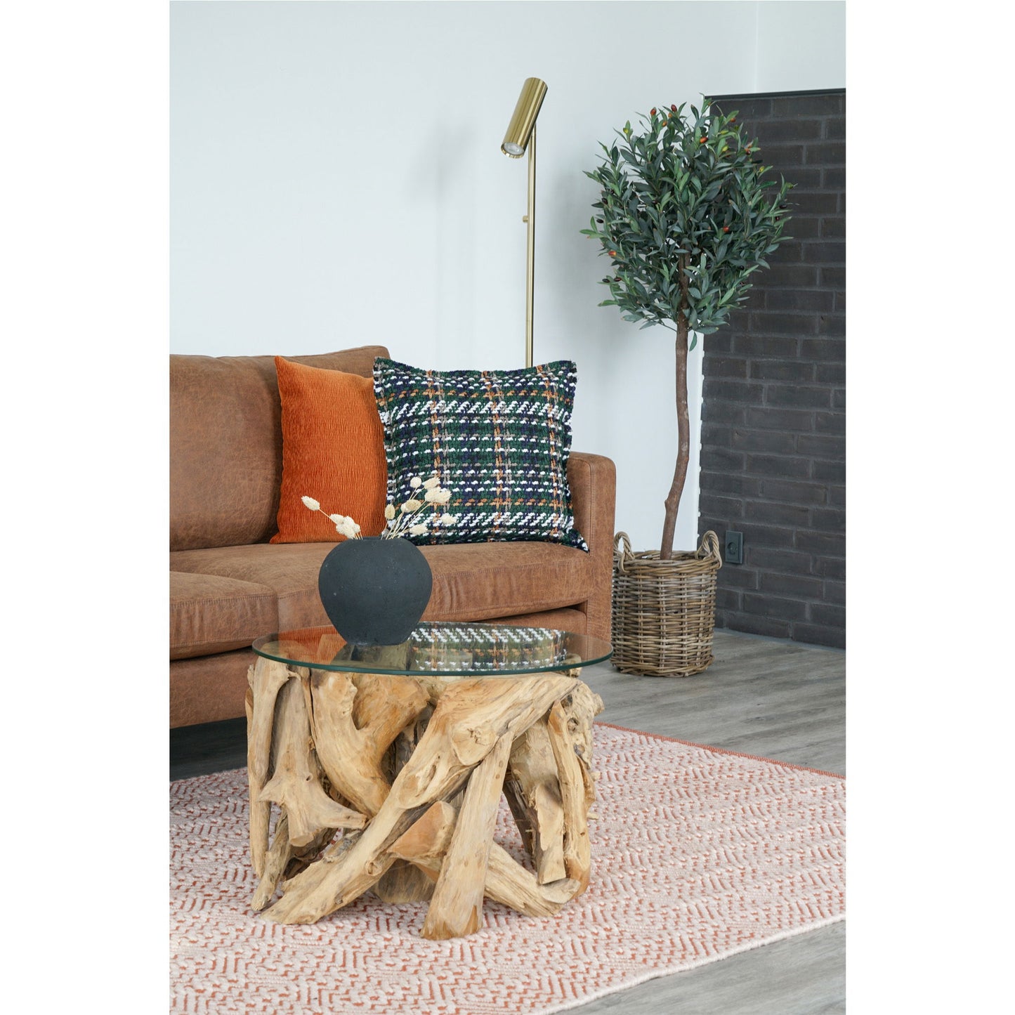 HOUSE NORDIC - Paris vloerlamp - messing/goud look