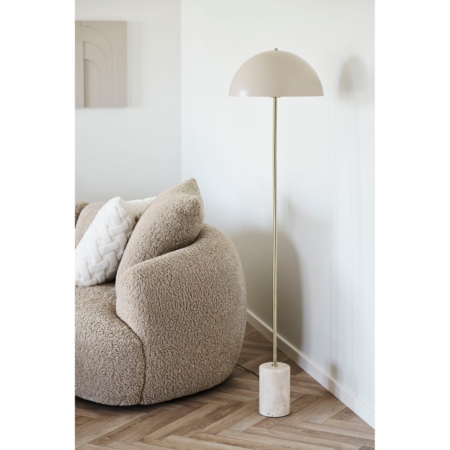 HOUSE NORDIC - Sheffield vloerlamp - beige
