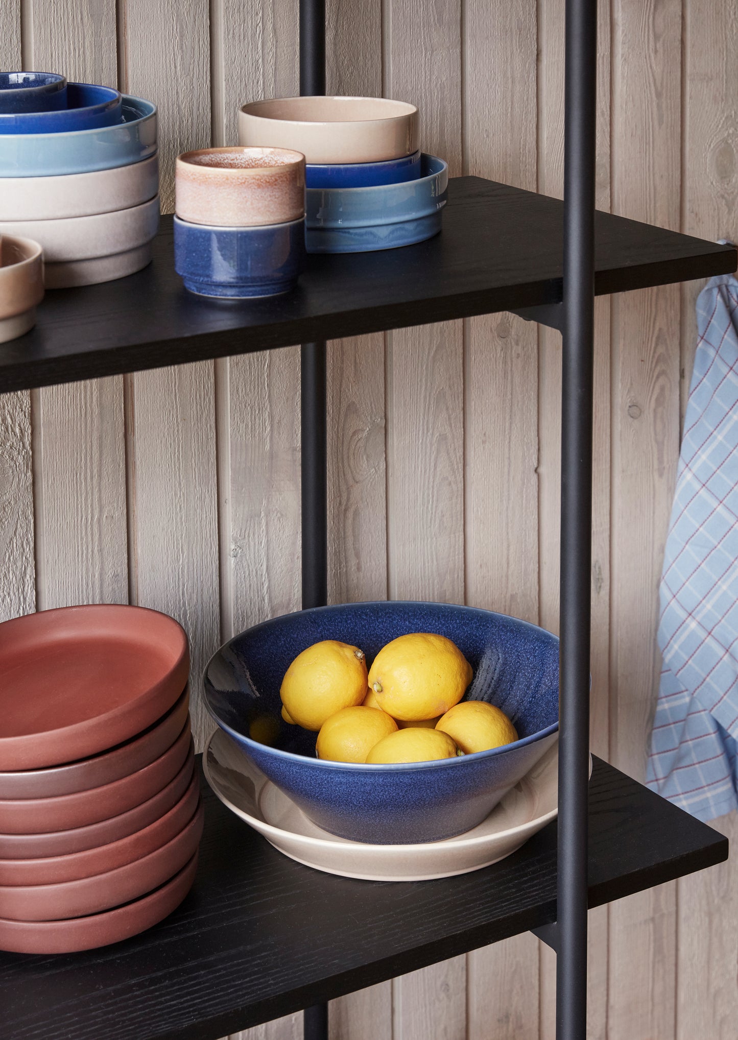 HUBSCH - Keramische schalen - bruin (set van 2)