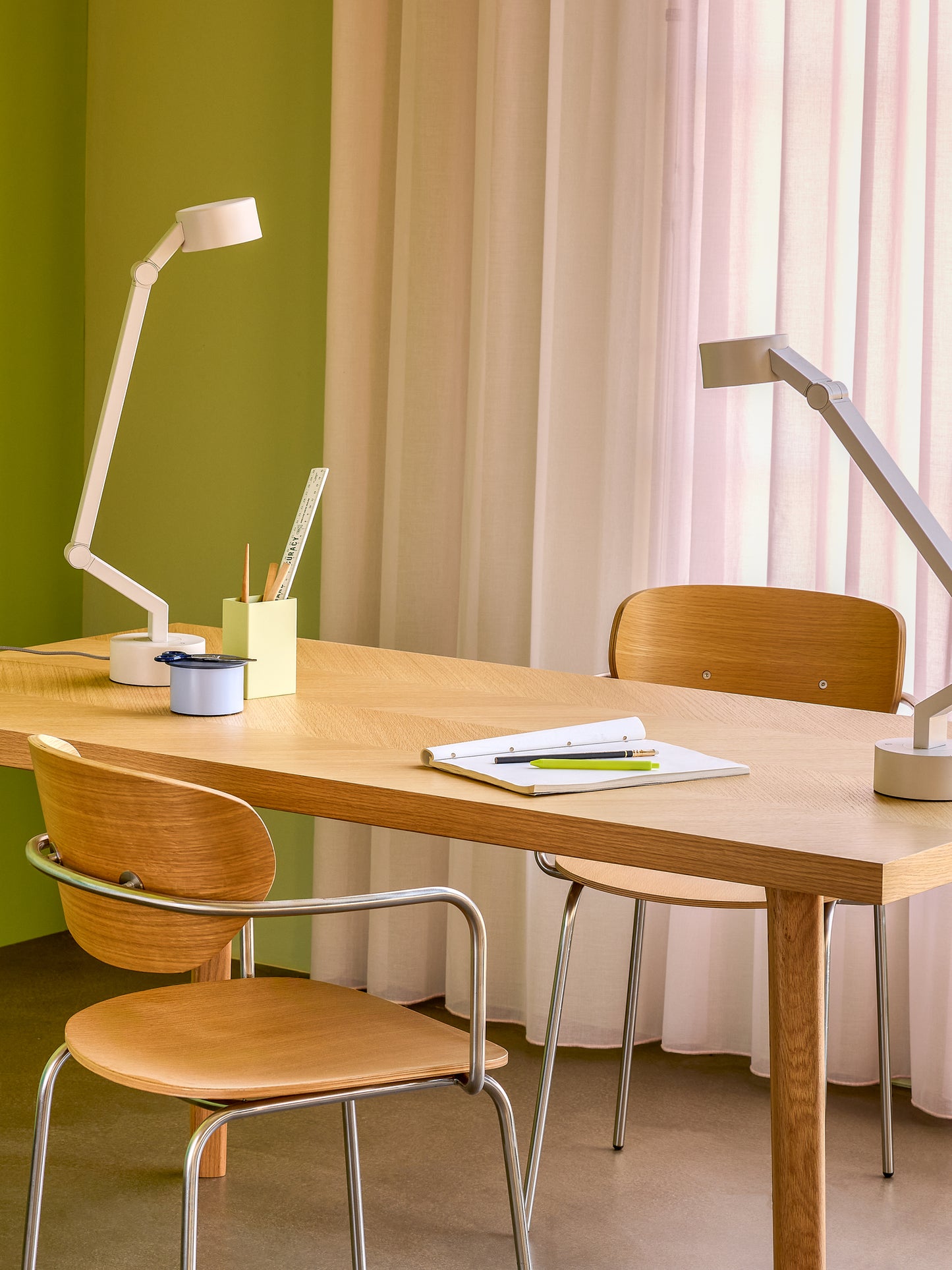 HUBSCH - Visgraat eettafel naturel Small