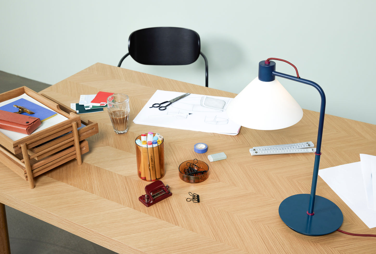 HUBSCH - Visgraat eettafel naturel Small