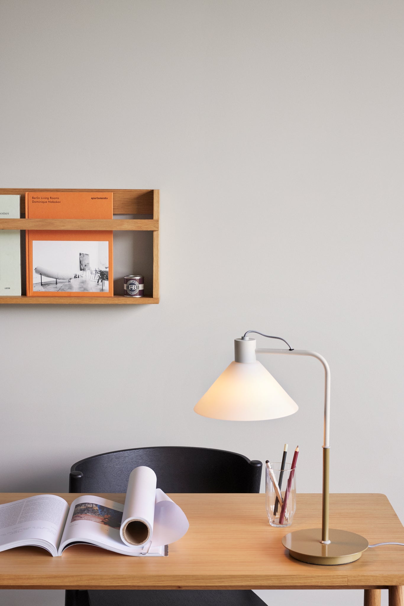 HUBSCH - Display wall shelf - Natural