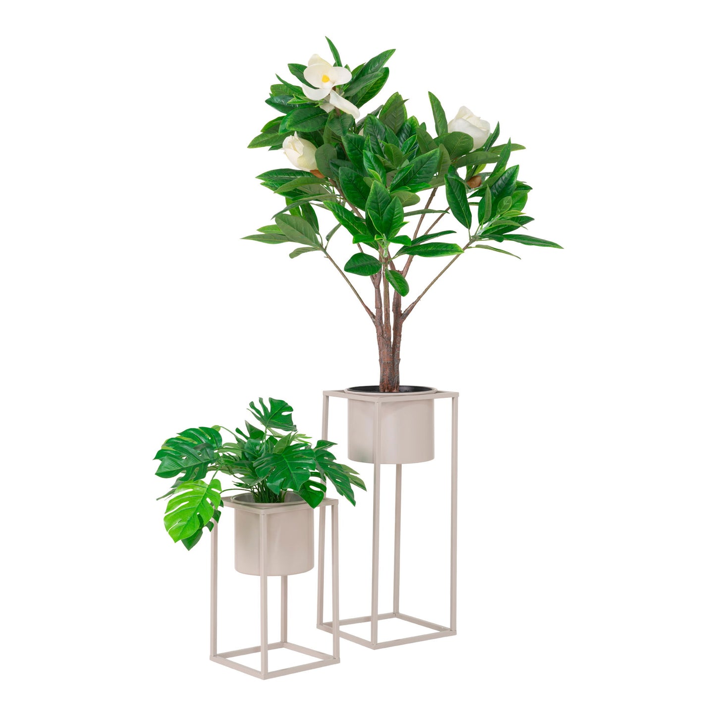 HOUSE NORDIC - Marla flower pot set - beige/grey