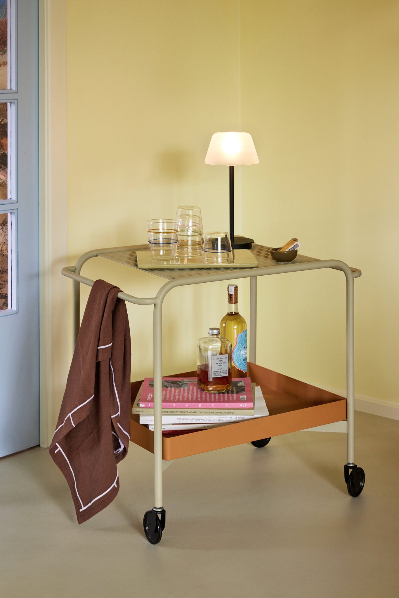 HUBSCH - Salon draagbare tafellamp - Zwart