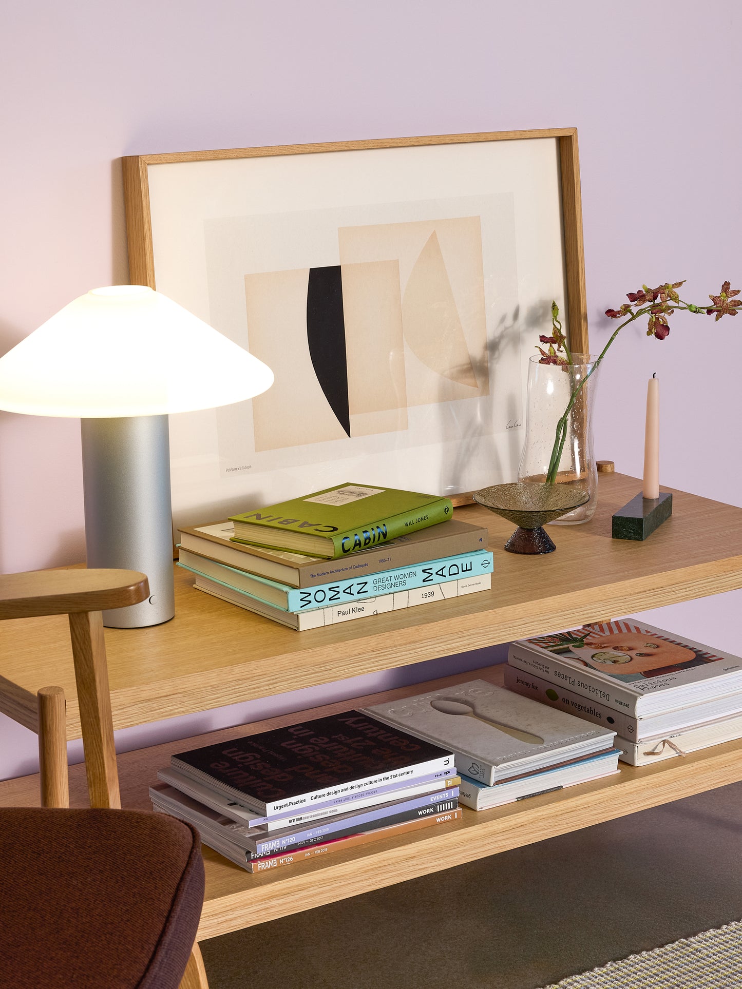 HUBSCH - Orbit tafellamp - metallic zilver