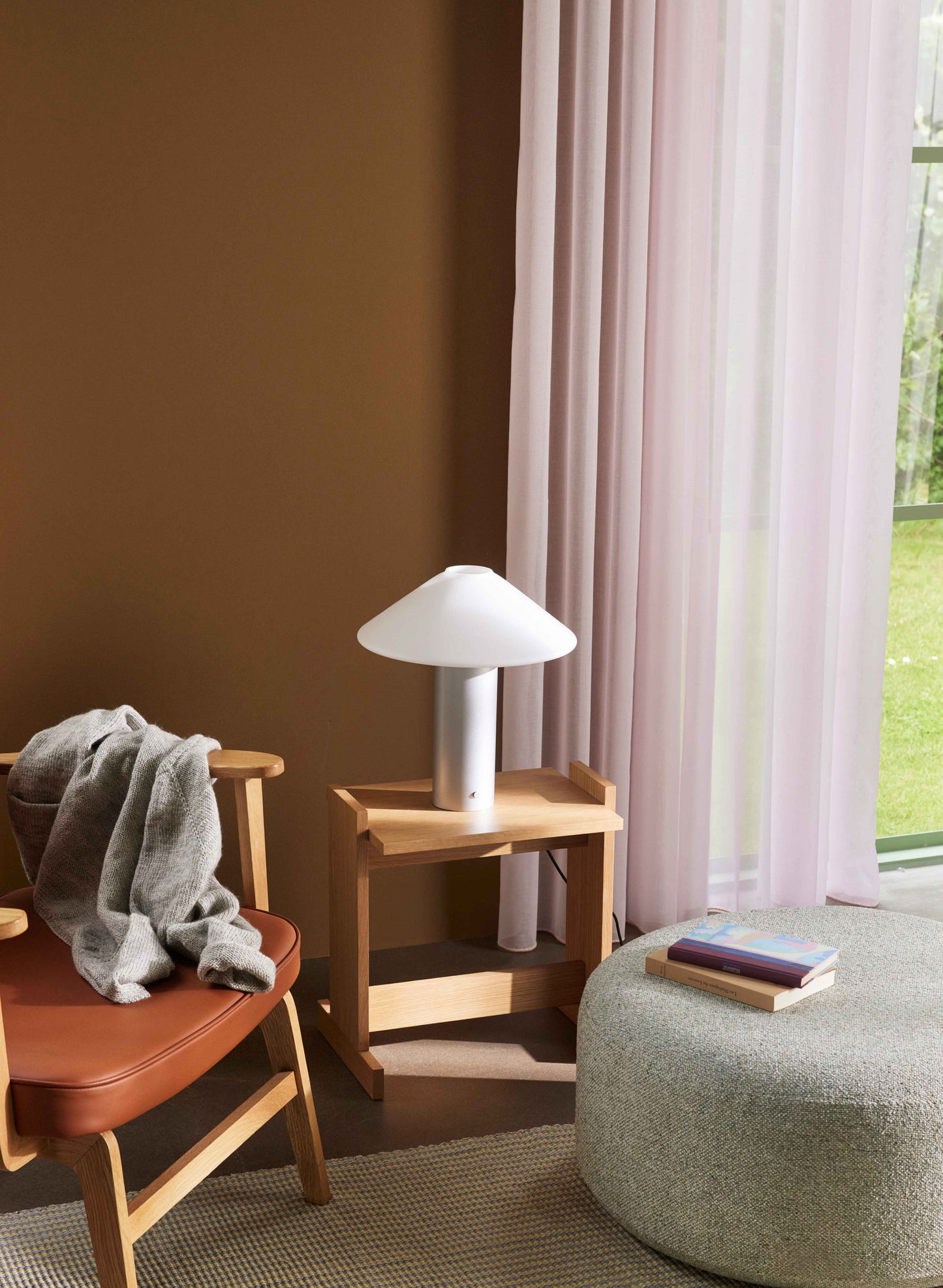 HUBSCH - Orbit tafellamp - metallic zilver