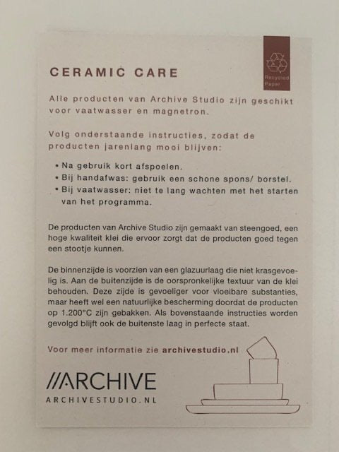 ARCHIVE STUDIO - Giftset 4 mokken GREY