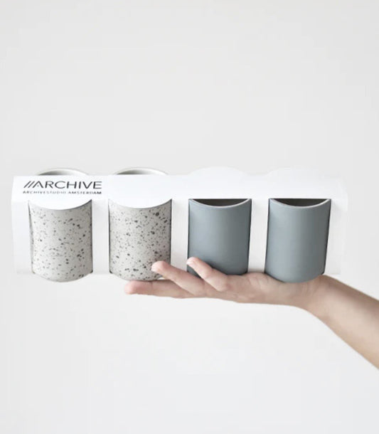 ARCHIVE STUDIO - Giftset 4 mokken TEAL