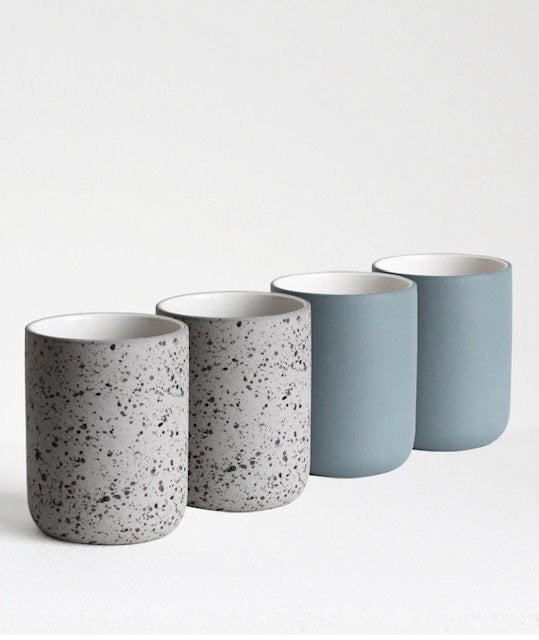 ARCHIVE STUDIO - Giftset 4 mokken TEAL