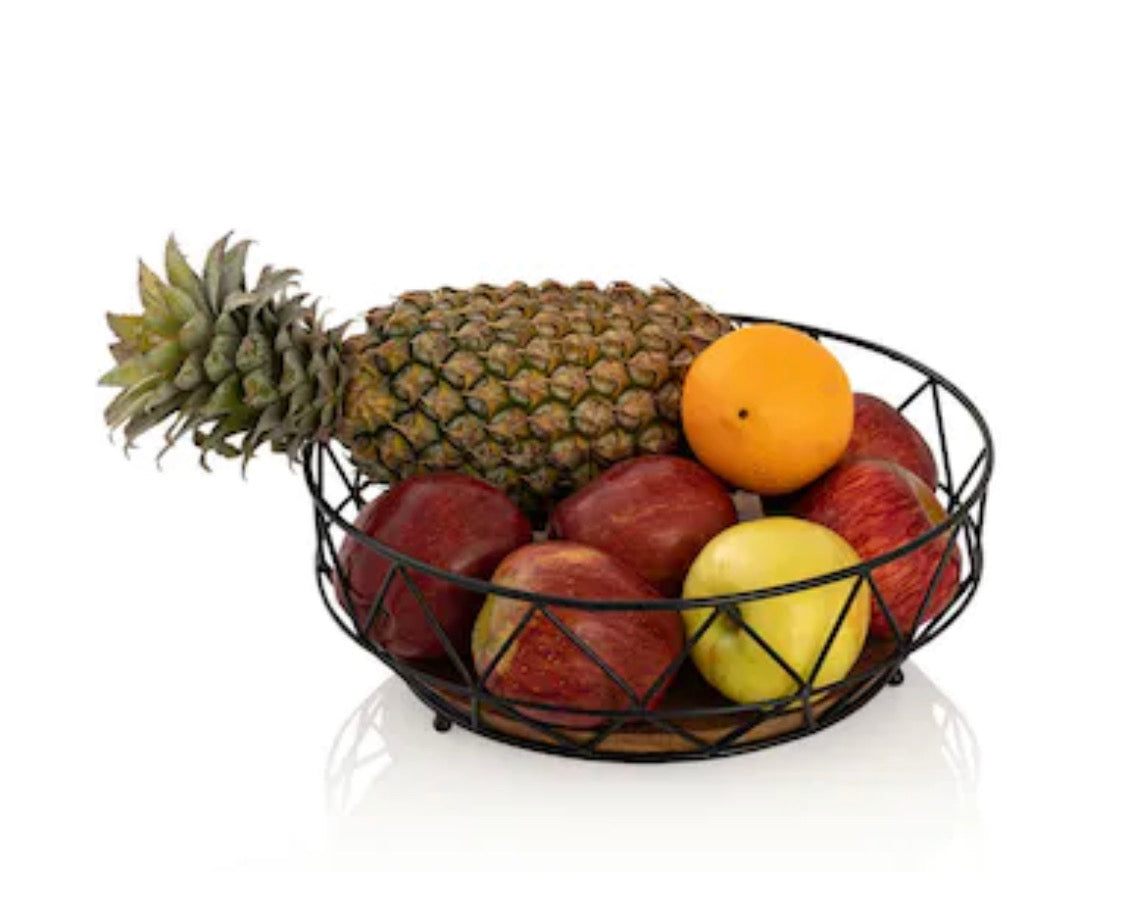Fruitschaal / broodmand mangohout