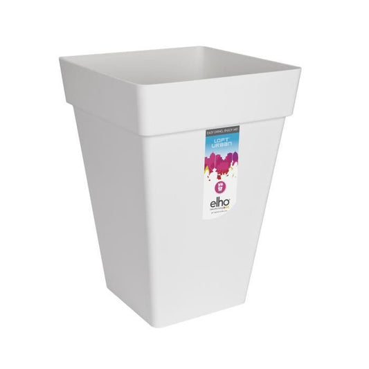 ELHO - Vierkante Plantenbak Hoog – 37 cm – Wit
