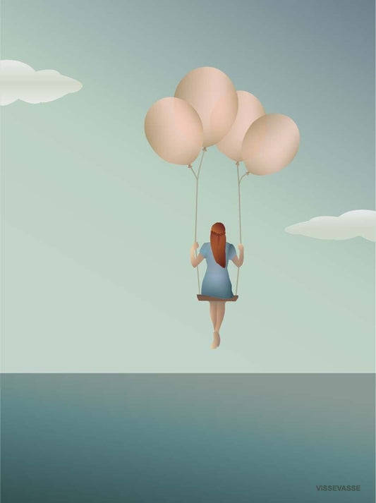 VISSEVASSE - poster BALLOON DREAM  30 x 40