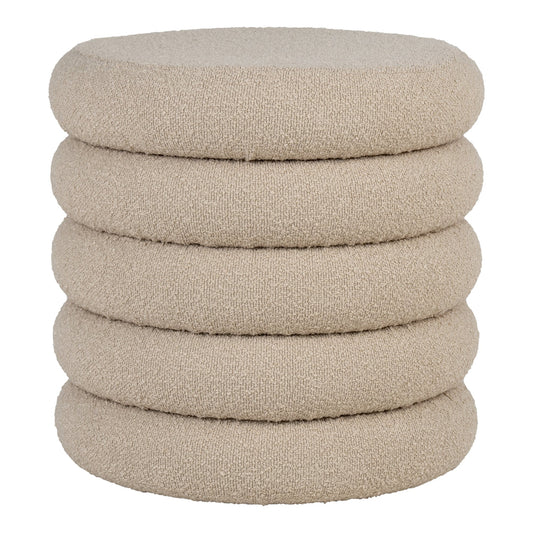HOUSE NORDIC - Brooklyn poef met opbergruimte - bouclé - grijs/beige