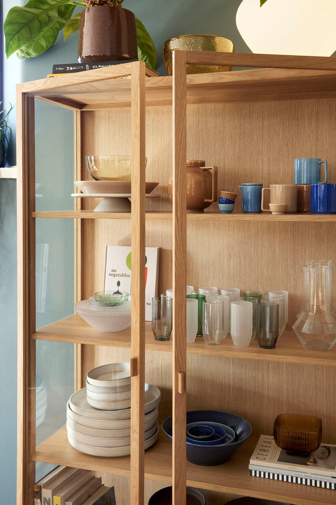 HUBSCH - Clay Plates  - wit (set van 2)