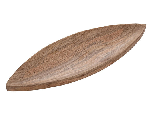 Decoratieve schaal - massief mangohout - bootvormig