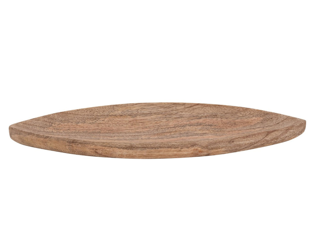 Decoratieve schaal - massief mangohout - bootvormig