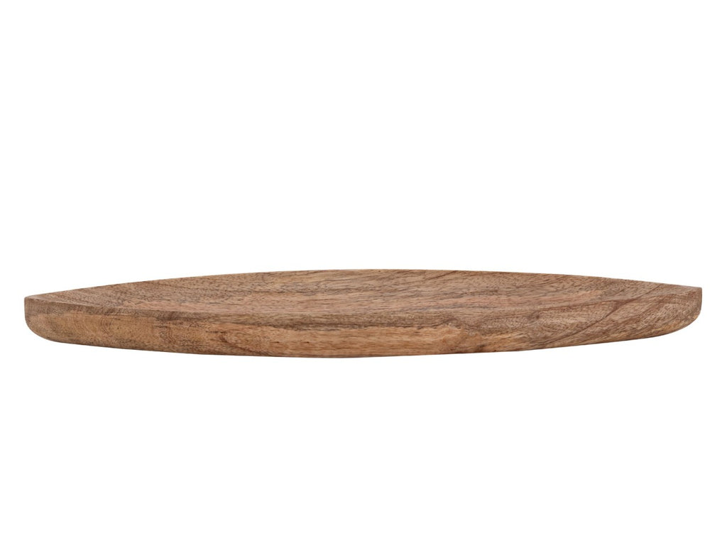 Decoratieve schaal - massief mangohout - bootvormig