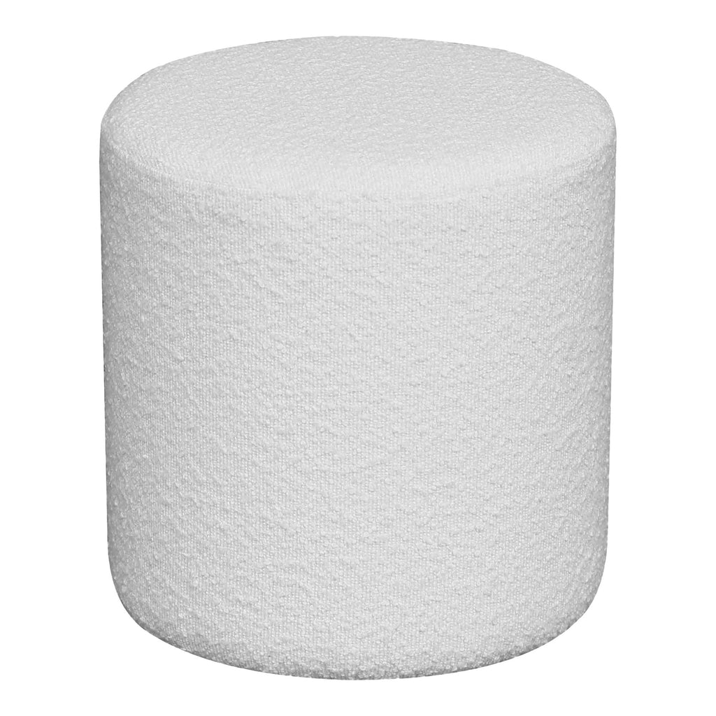 HOUSE NORDIC -Ejby teddy poef - bouclé/wit