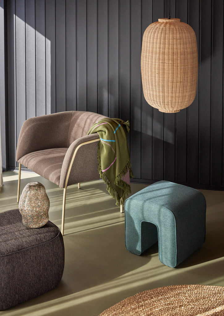 HUBSCH - Eyrie loungestoel/fauteuil - Bruin