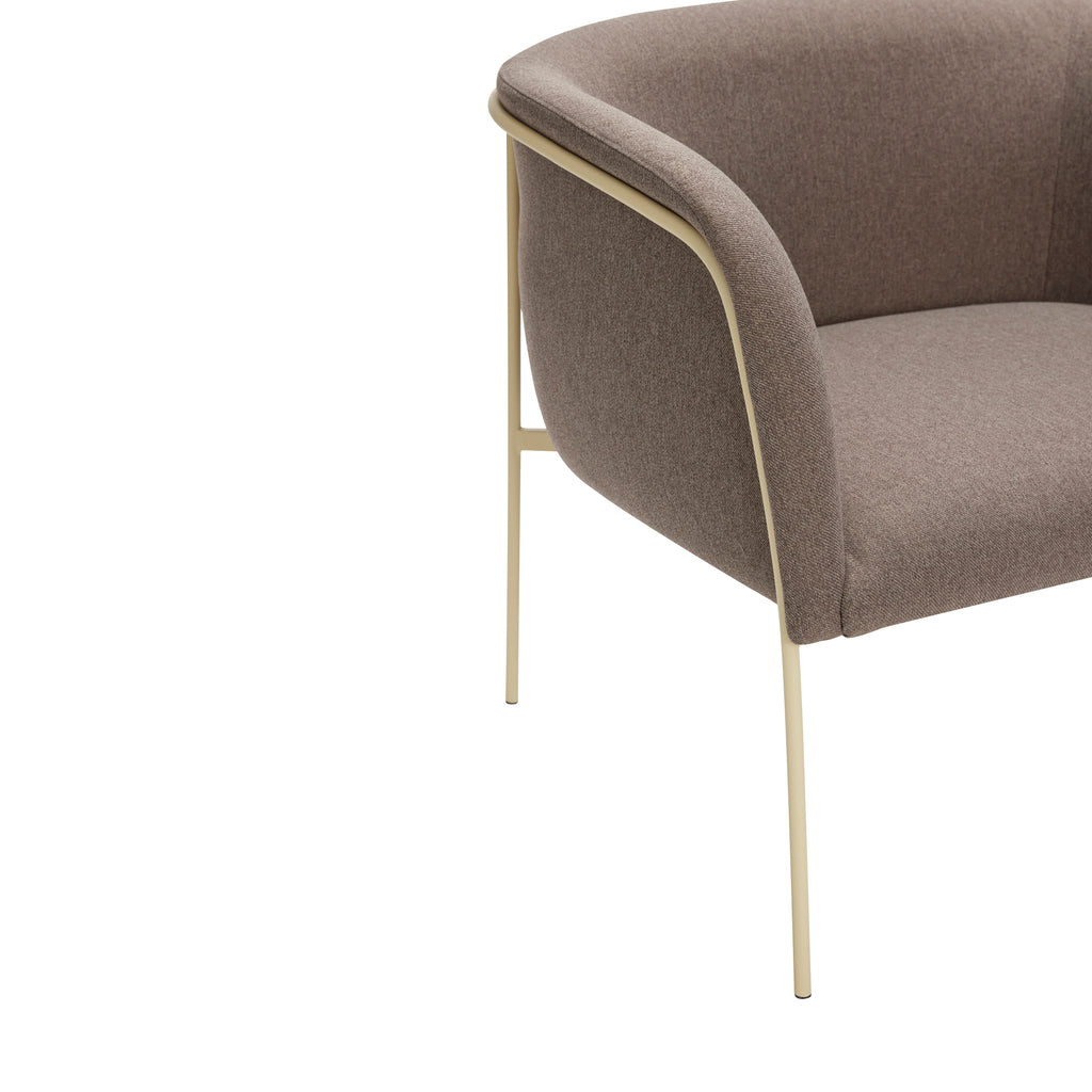 HUBSCH - Eyrie loungestoel/fauteuil - Bruin