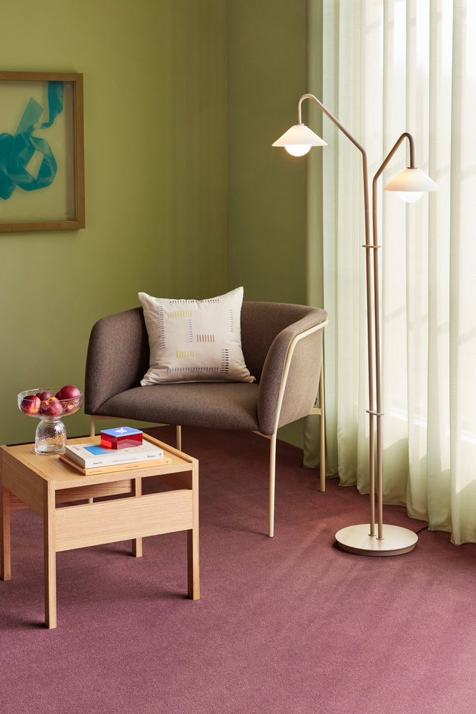 HUBSCH - Eyrie loungestoel/fauteuil - Bruin