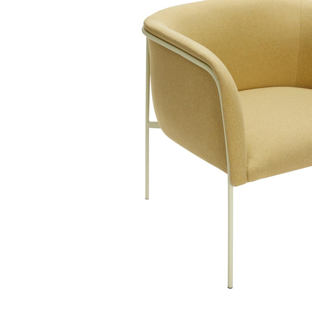 HUBSCH - Eyrie loungestoel/fauteuil - geel