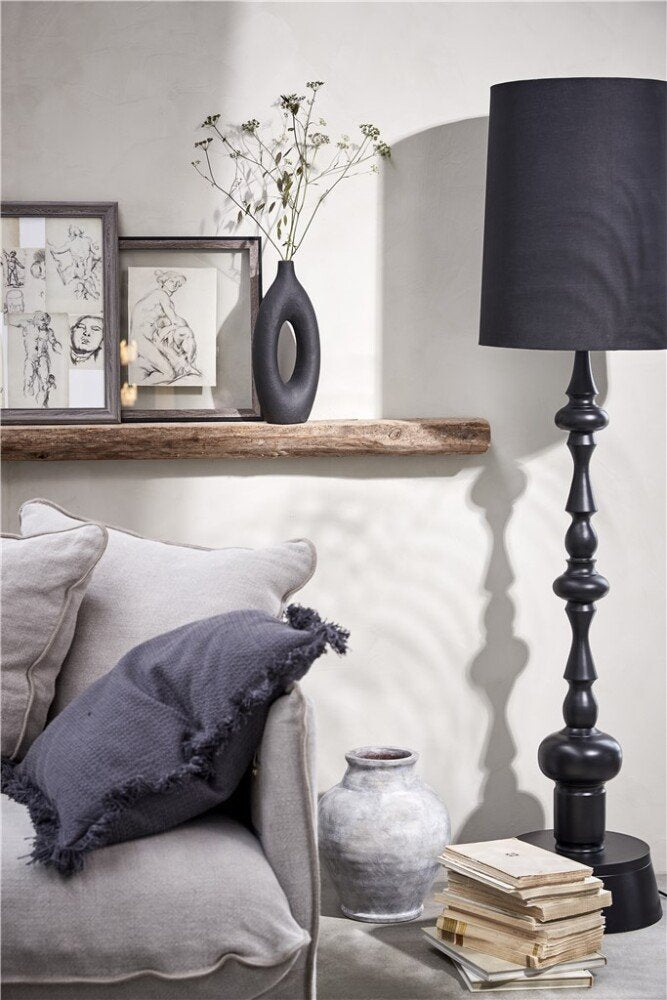 LENE BJERRE - Fioelle kussen 50x50 cm-Dark Grey