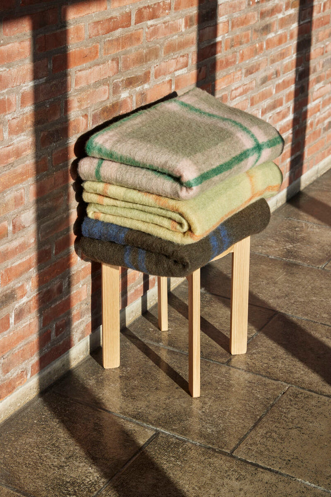 HUBSCH -Grid plaid - Groen/Roze