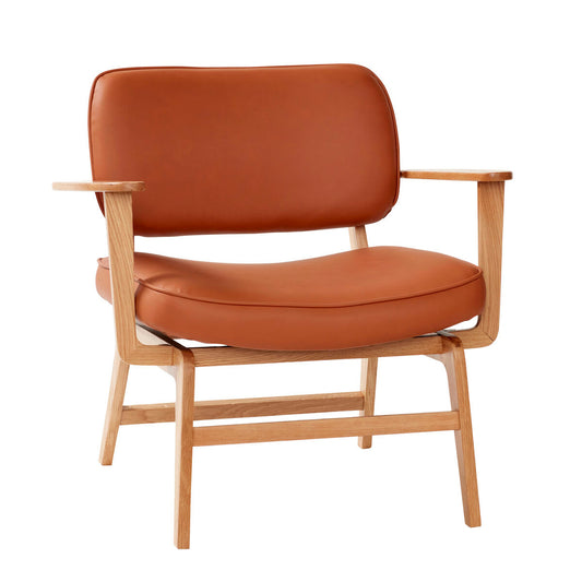 HUBSCH - Haze Lounge Chair -  Bruin/Naturel