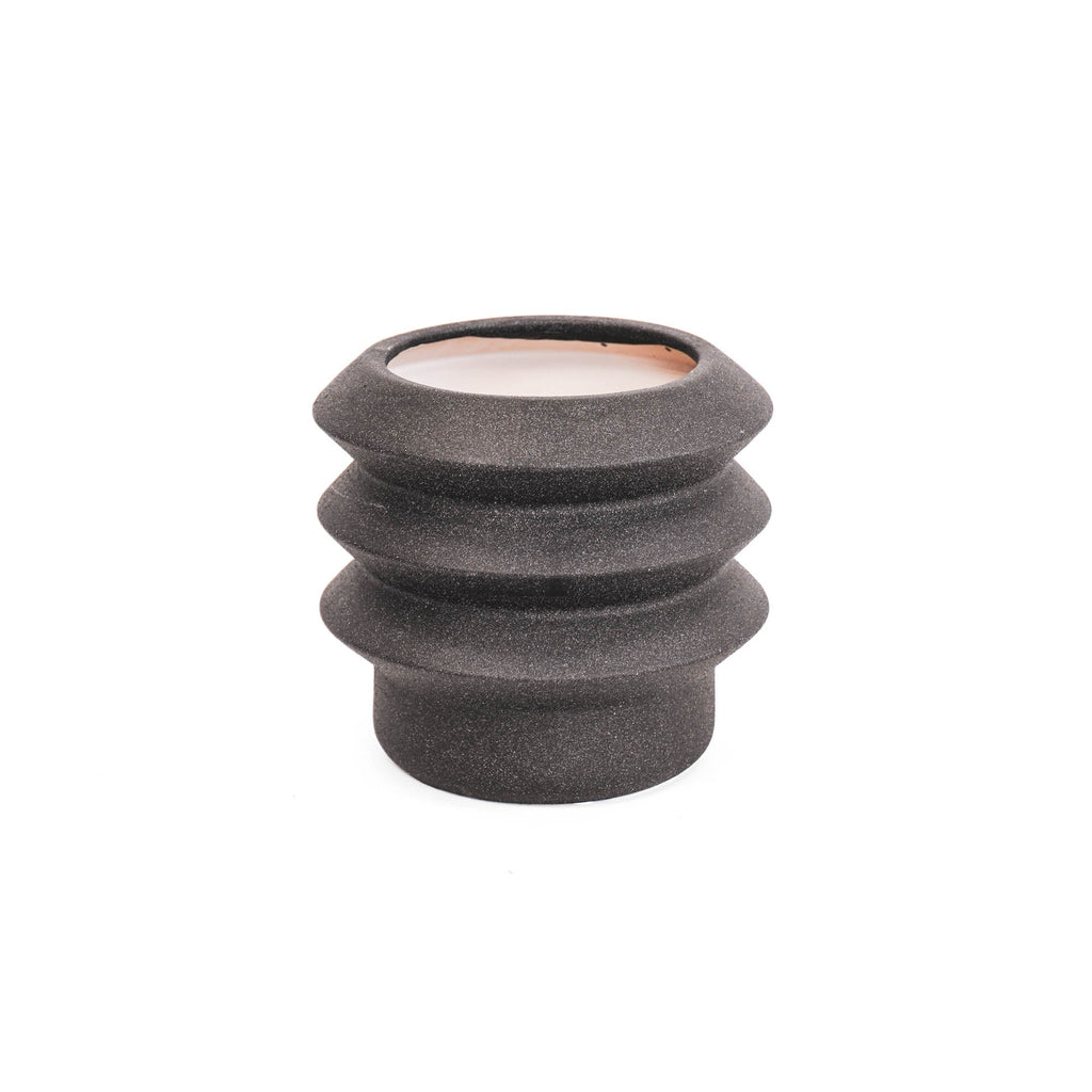 HOUSEVITAMIN - Organic Shape bloempot - zwart