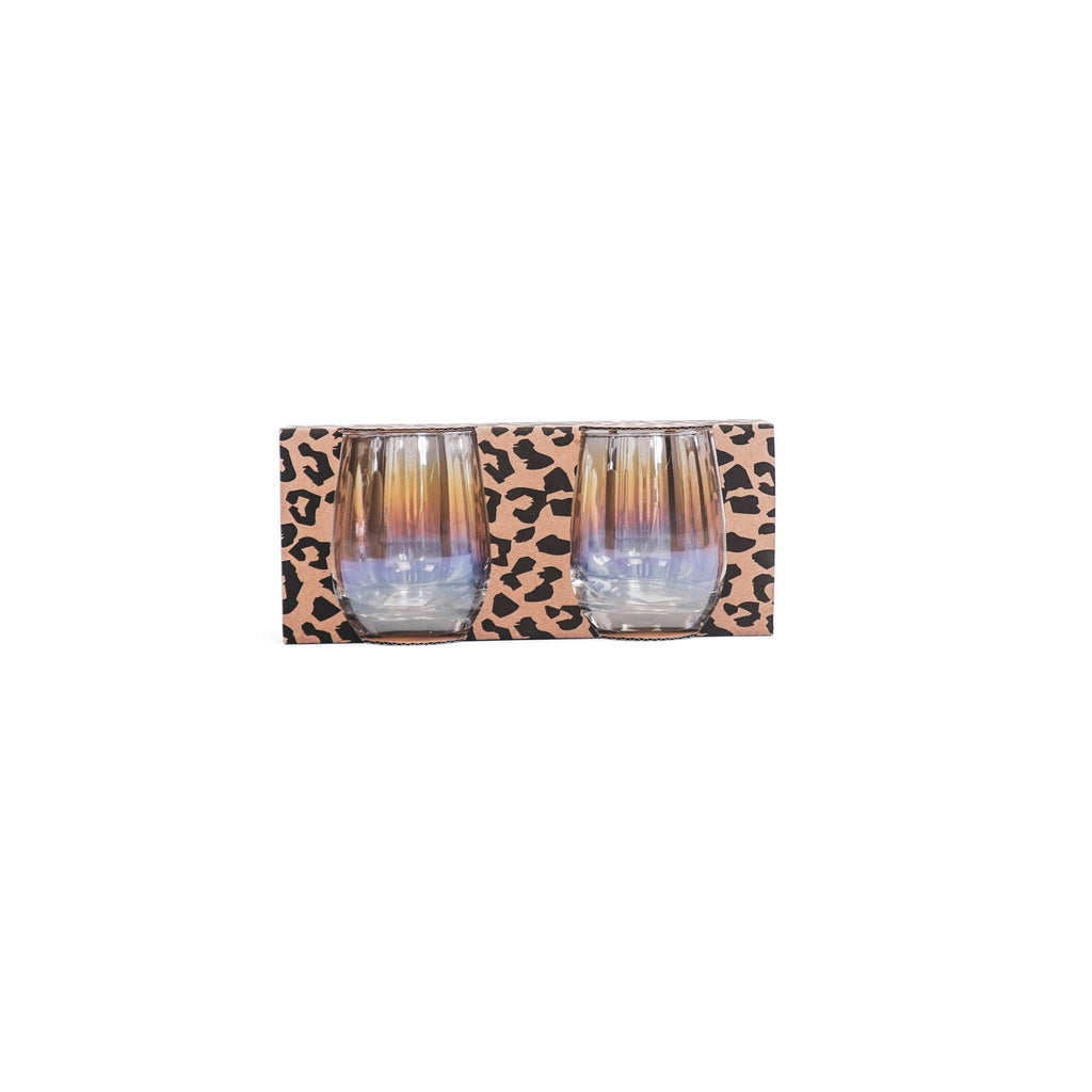 Rainbow drinkglas - Set van 2