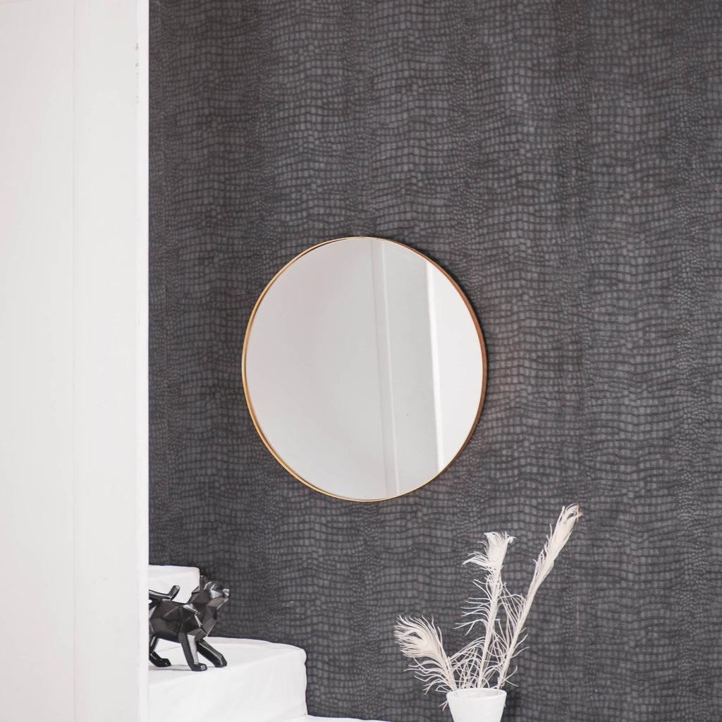 HOUSEVITAMIN - Ronde spiegel - Goud - ⌀ 60 cm