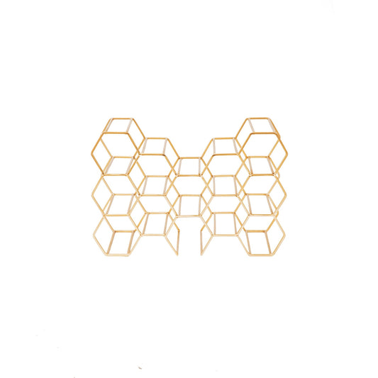 HOUSEVITAMIN - Wijnrek Goud - 11 flessen