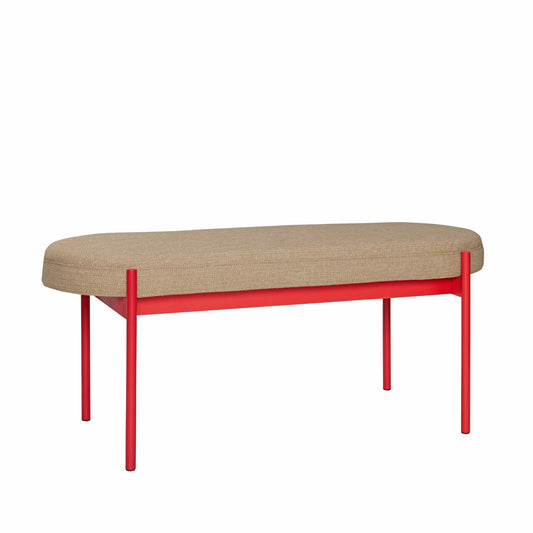 HUBSCH - Klint bankje - rood/beige