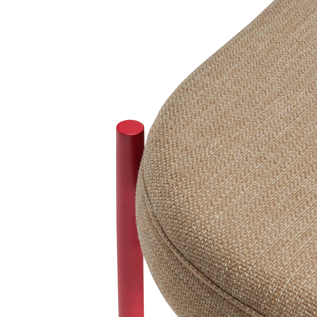HUBSCH - Klint bankje - rood/beige