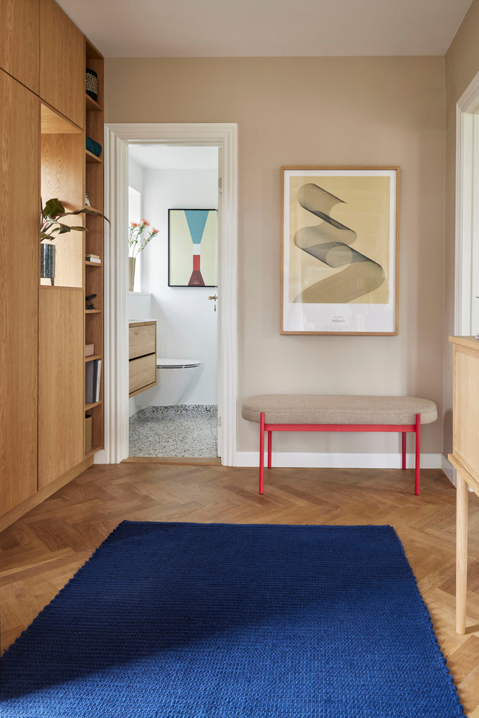 HUBSCH - Klint bankje - rood/beige