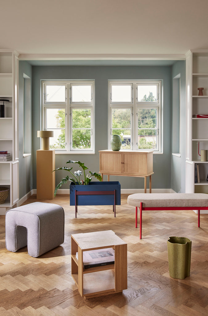 HUBSCH - Klint bankje - rood/beige