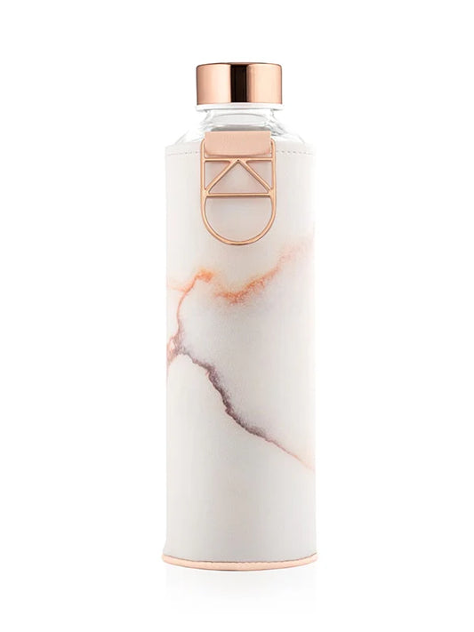 EQUA - Glazen drinkfles - marmerlook (750ml)