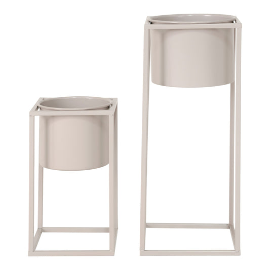 HOUSE NORDIC - Marla bloempotten set - beige/grijs
