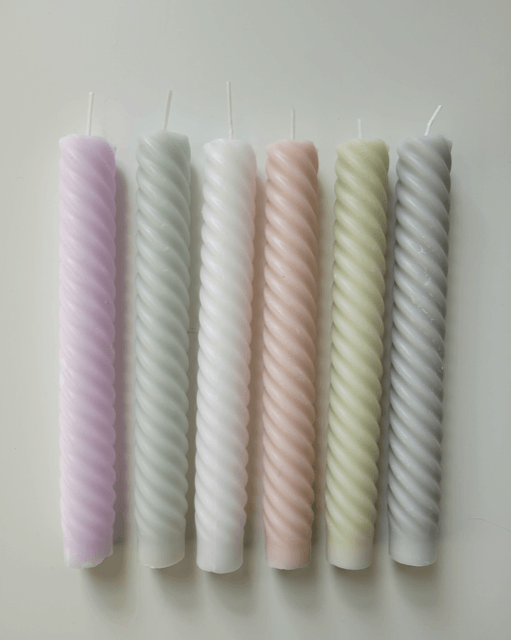 MILK&HONEY - Spiraalkaars MINT (set 5st)