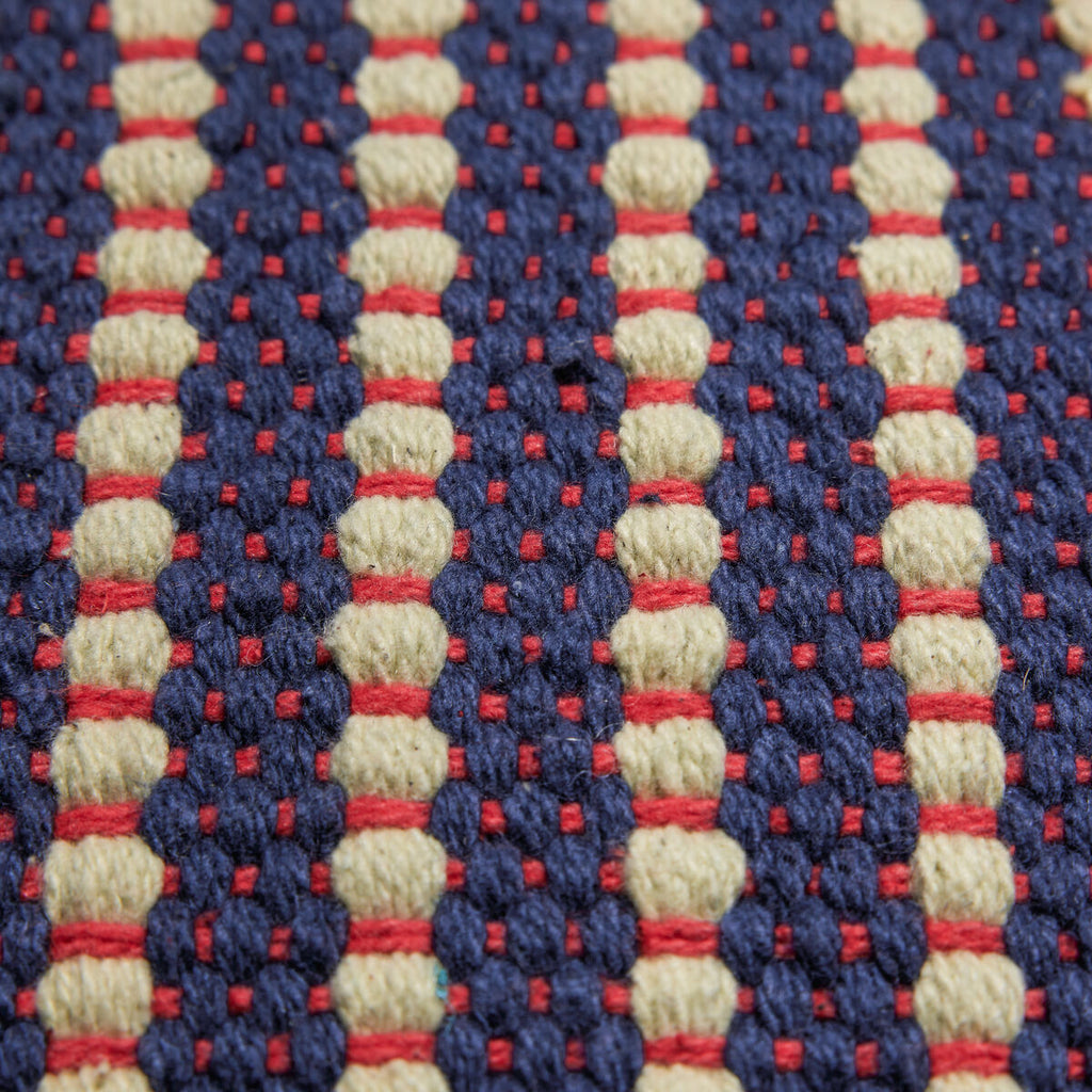 HUBSCH - Mochi poef - blauw/multikleur